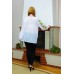 Embroidered blouse "White Lilly Mood"